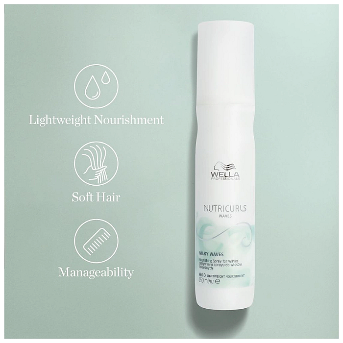 Spray nutritiv pentru par ondulat nutricurls milky waves nourishing spray for waves