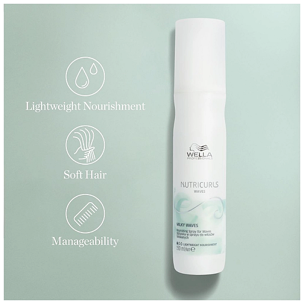 Spray nutritiv pentru par ondulat nutricurls milky waves nourishing spray for waves