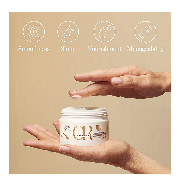 Masca hidratanta pentru un par stralucitor si catifelat oil reflections luminous mask
