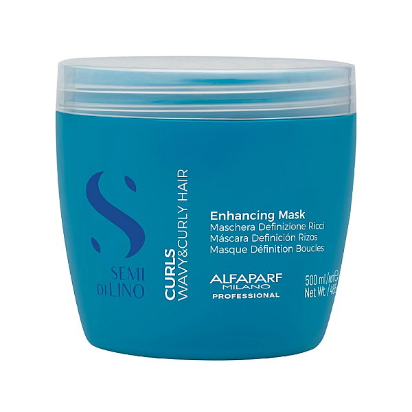 Masca semi di lino pentru par cret sau ondulat curls enhancing mask