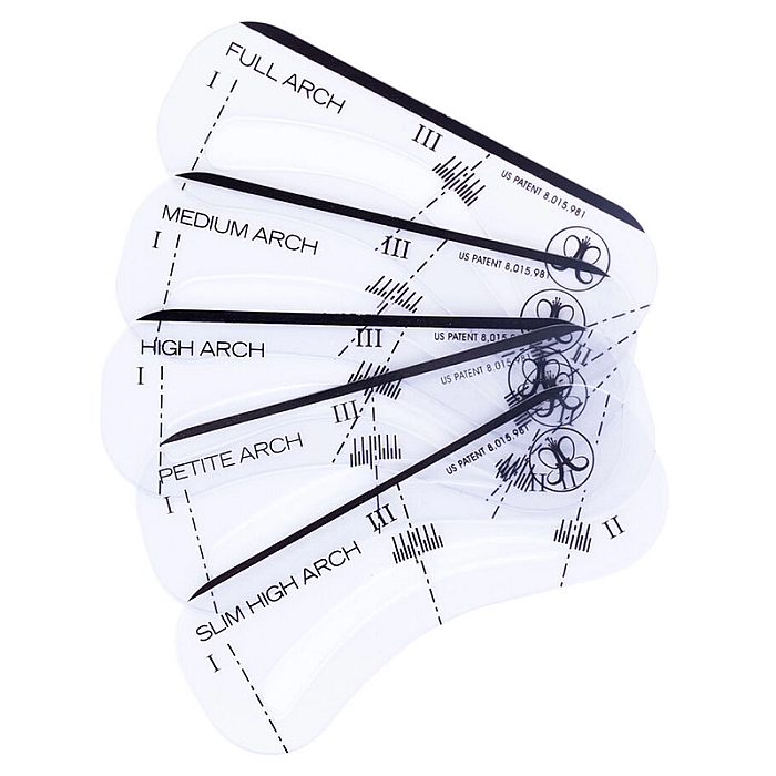 Set 5 sabloane pentru sprancene