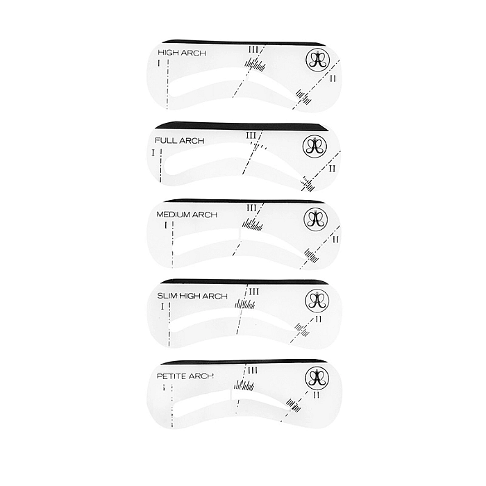 Set 5 sabloane pentru sprancene