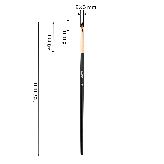 Pensula 61 din par sintetic pentru eyeliner