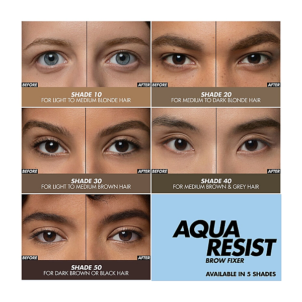 Gel de fixare sprancene aqua resist brow fixer 24h