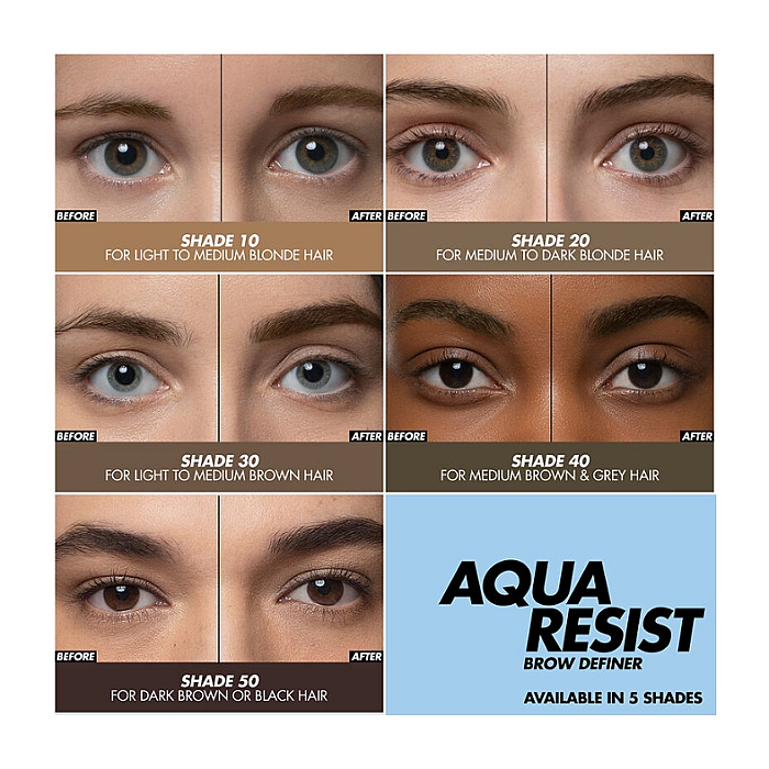 Creion pentru sprancene aqua resist brow definer 24h