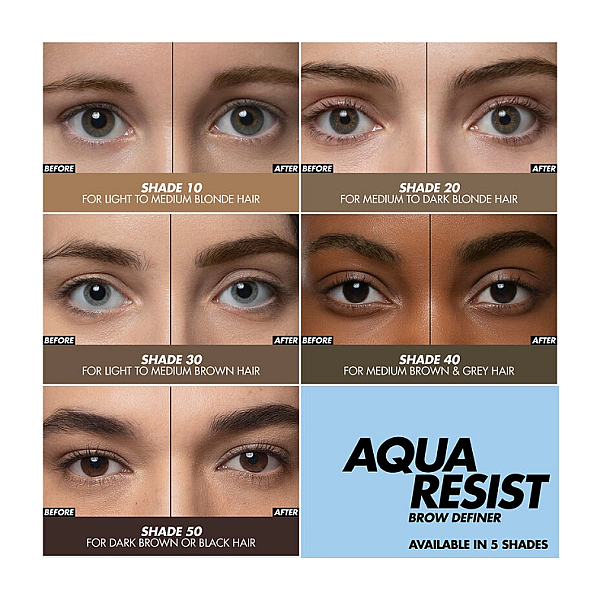 Creion pentru sprancene aqua resist brow definer 24h