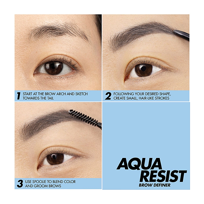 Creion pentru sprancene aqua resist brow definer 24h