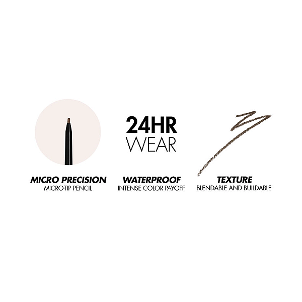 Creion pentru sprancene aqua resist brow definer 24h