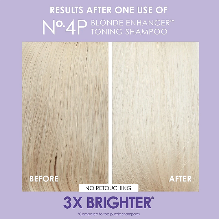 Sampon pentru neutralizarea tonurilor de galben blonde enhancer toning nr.4p