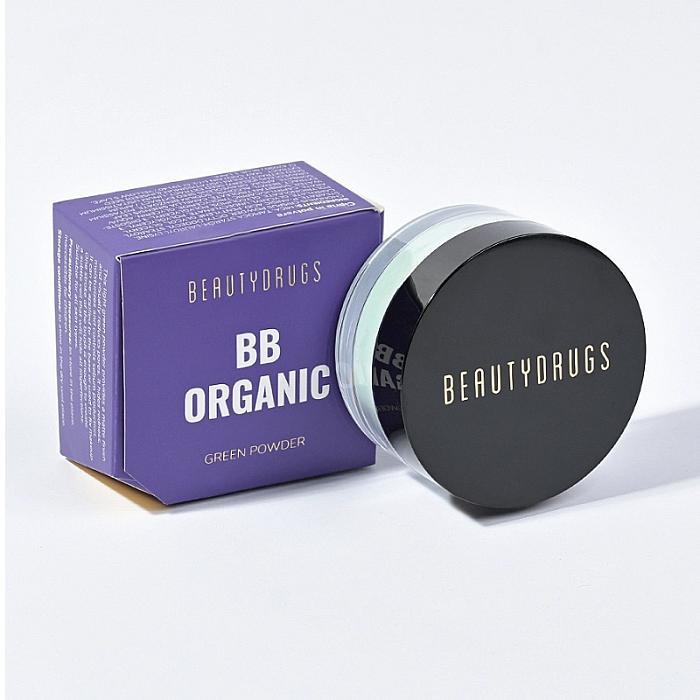 Pudra bb organic green loose powder