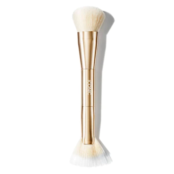 Pensula duo pentru blush si iluminator cheek glow