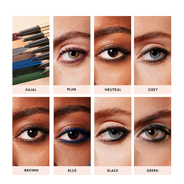 Eyeliner duo kajal smokey eyes