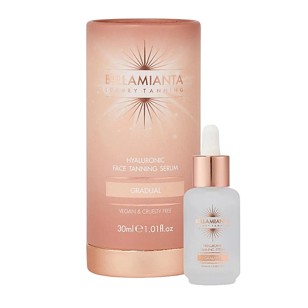 Ser autobronzant cu acid hyaluronic gradual face tanning serum