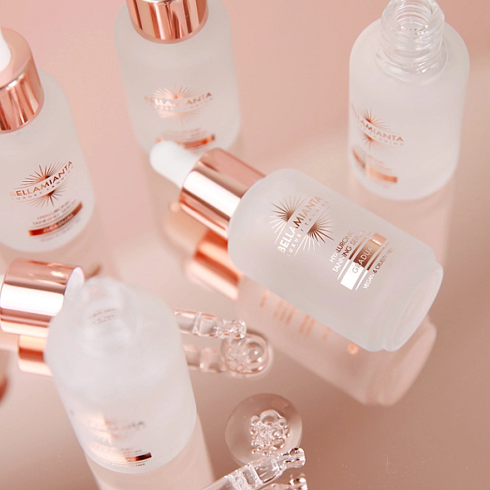 Ser autobronzant cu acid hyaluronic gradual face tanning serum