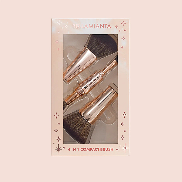 Pensula pentru ten si ochi 4 in 1 compact brush