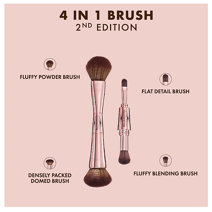 Pensula 4 in 1 pentru ten si ochi 2nd edition