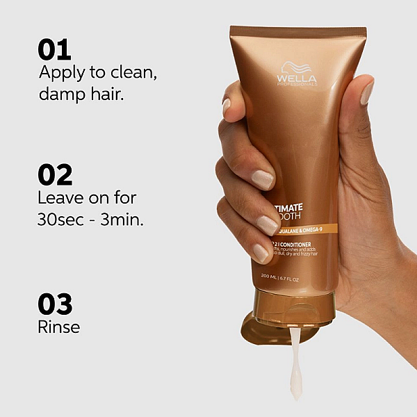Balsam hidratant pentru par uscat si lipsit de stralucire cu squalan & omega 9 ultimate smooth