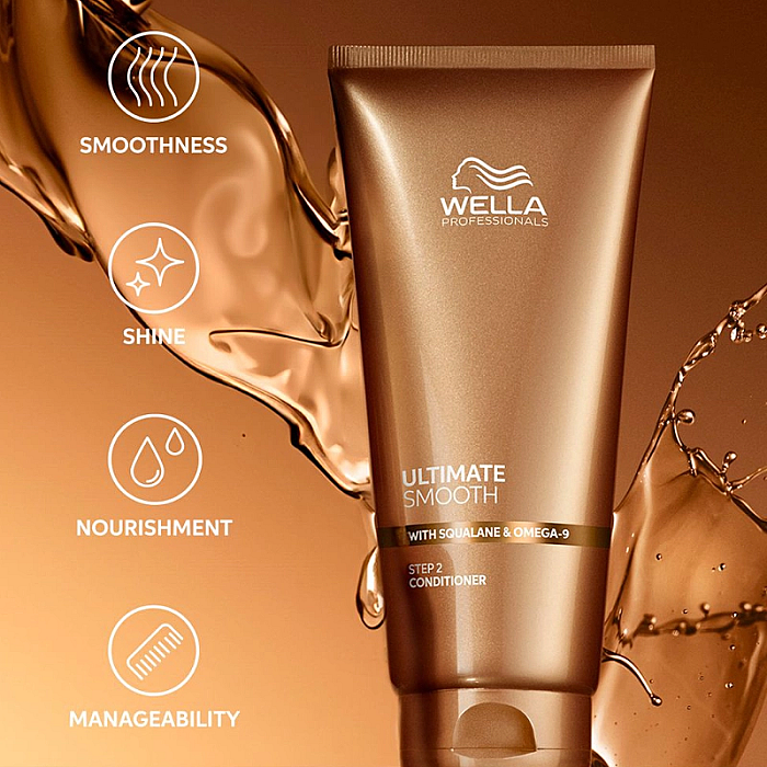 Balsam hidratant pentru par uscat si lipsit de stralucire cu squalan & omega 9 ultimate smooth