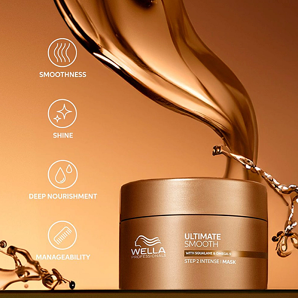 Masca hidratanta pentru par uscat si lipsit de stralucire cu squalan & omega 9 ultimate smooth