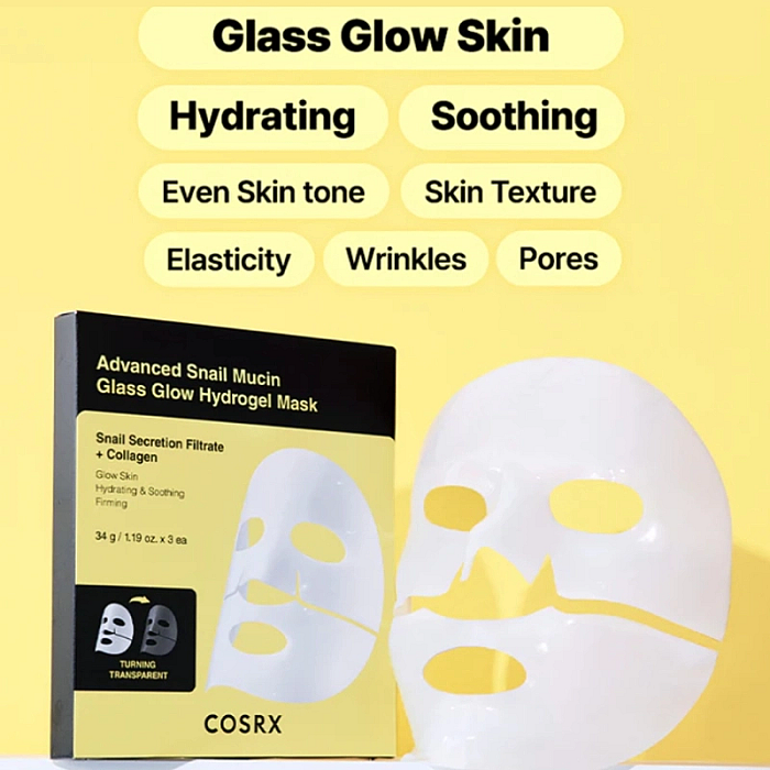 Masca hidrogel cu secretie de melc Glass Glow Hydrogel Mask