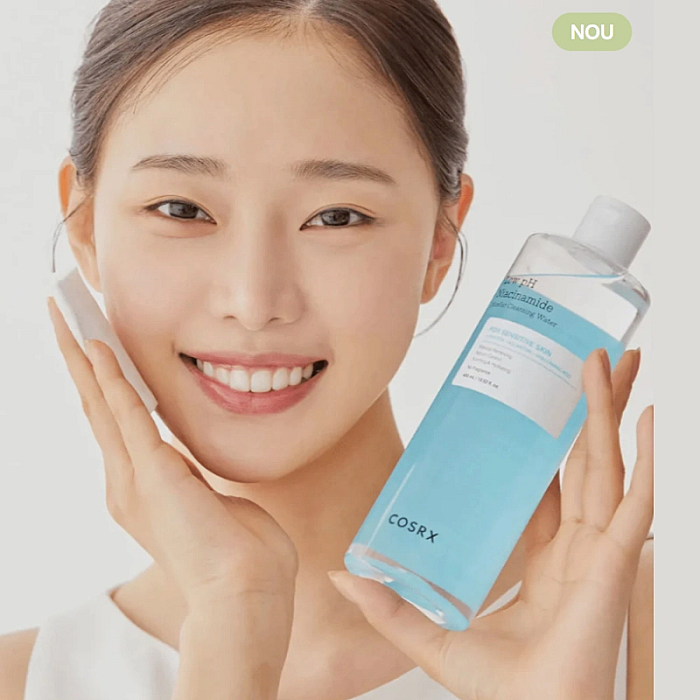 Apa micelara cu niacinamide si ph scazut, low ph niacinamide Cleansing Water