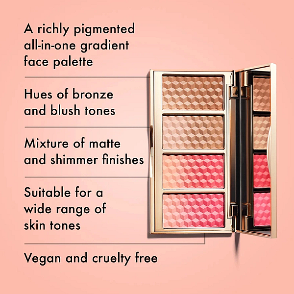 Paleta bronzer, blush si highlighter get cheeky powder palette