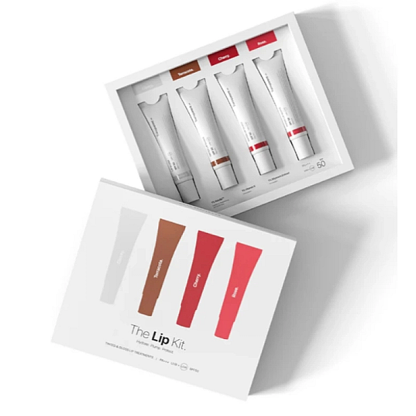 Set de 4 balsamuri de buze cu spf50, the lip kit