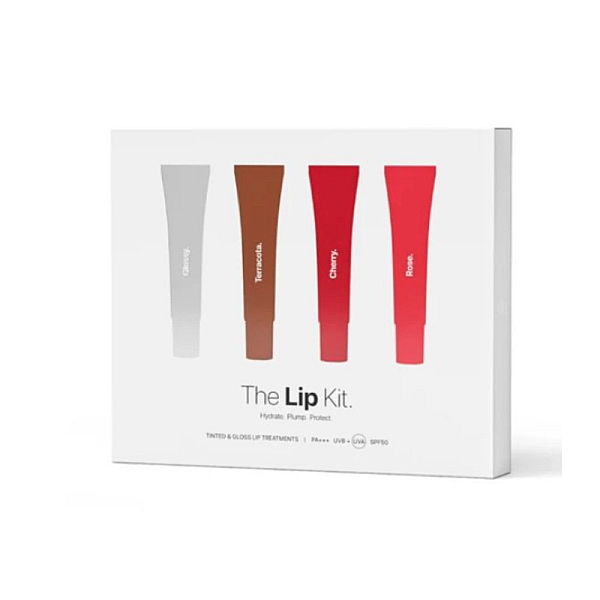 Set de 4 balsamuri de buze cu spf50, the lip kit