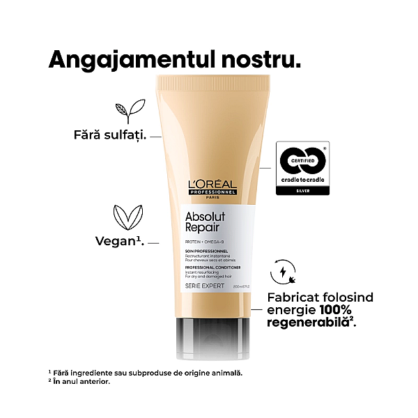 Balsam pentru par uscat si deteriorat serie expert absolut repair