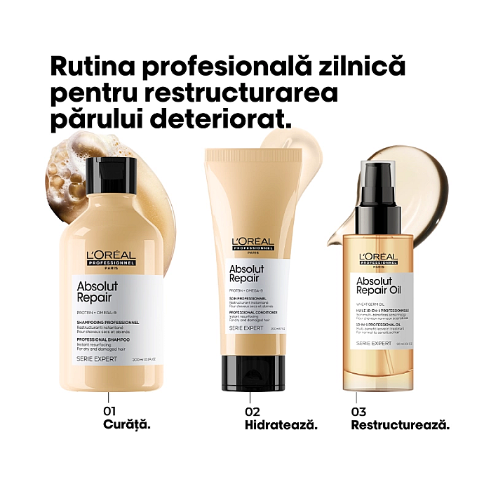 Balsam pentru par uscat si deteriorat serie expert absolut repair