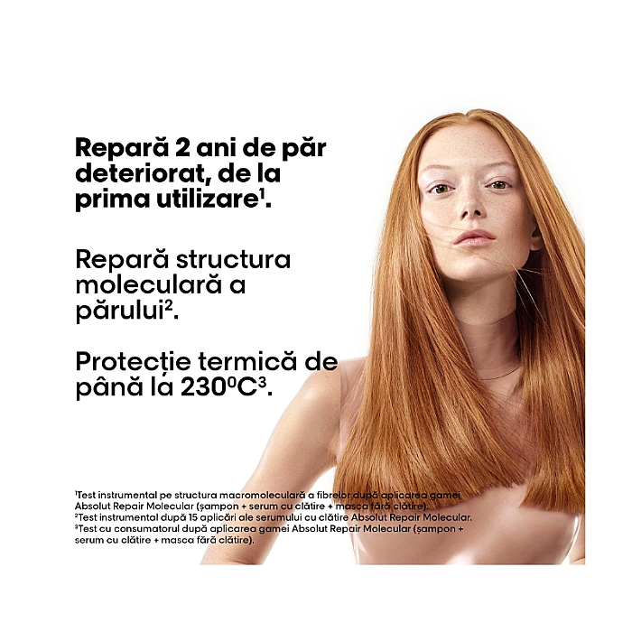 Crema leave-in pentru par deteriorat serie expert absolut repair molecular