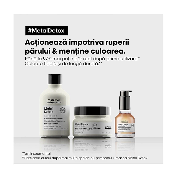 Crema profesionala fara clatire serie expert metal detox