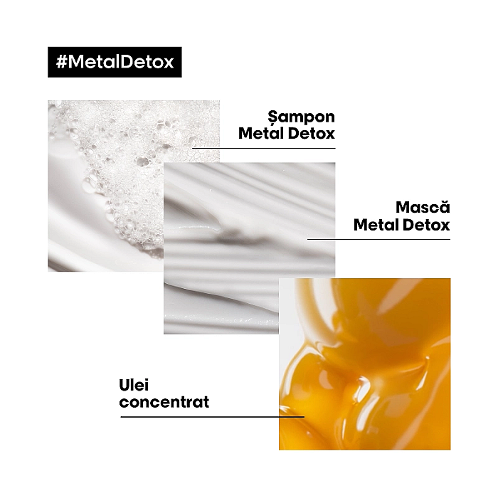 Ulei de par concentrat cu sistem anti-depunere a metalelor metal detox