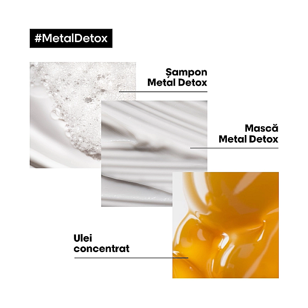 Ulei de par concentrat cu sistem anti-depunere a metalelor metal detox