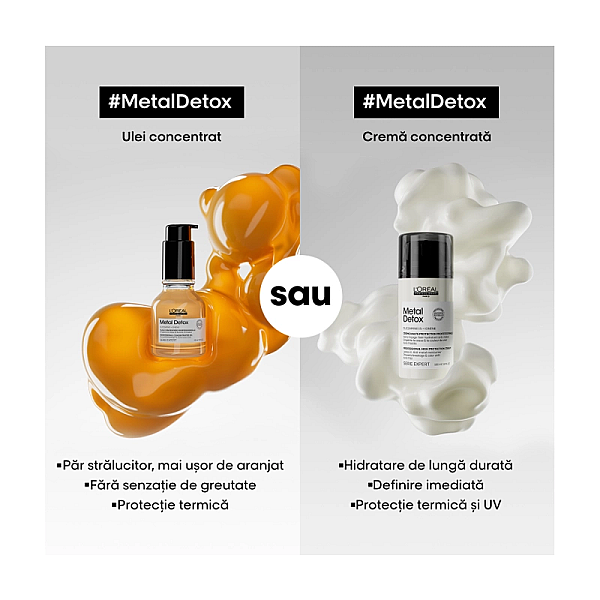 Crema profesionala fara clatire serie expert metal detox