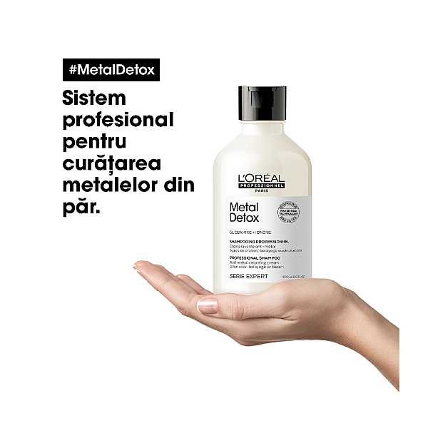 Sampon profesional fara sulfati serie expert metal detox