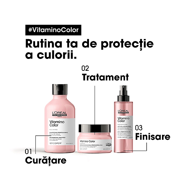 Sampon profesional pentru mentinerea culorii parului serie expert vitamino color