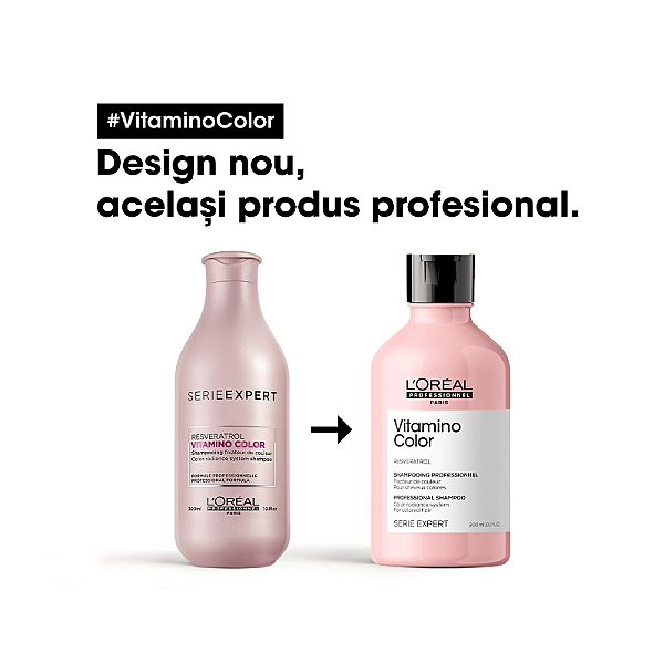 Sampon profesional pentru mentinerea culorii parului serie expert vitamino color