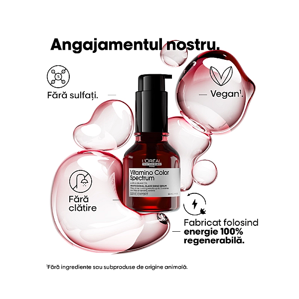 Serum pentru par vopsit glass shine serie expert vitamino color spectrum