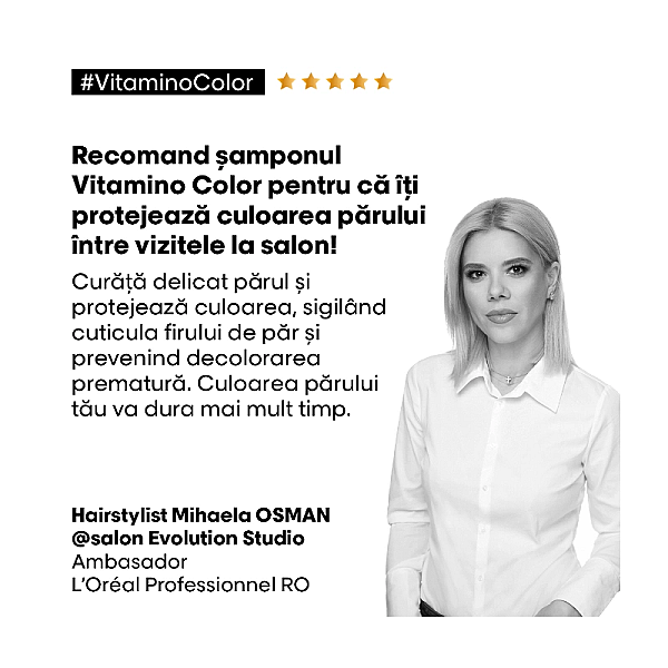 Sampon profesional pentru mentinerea culorii parului serie expert vitamino color