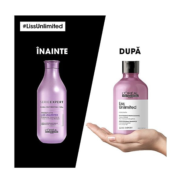 Sampon profesional pentru netezire intensa serie expert liss unlimited