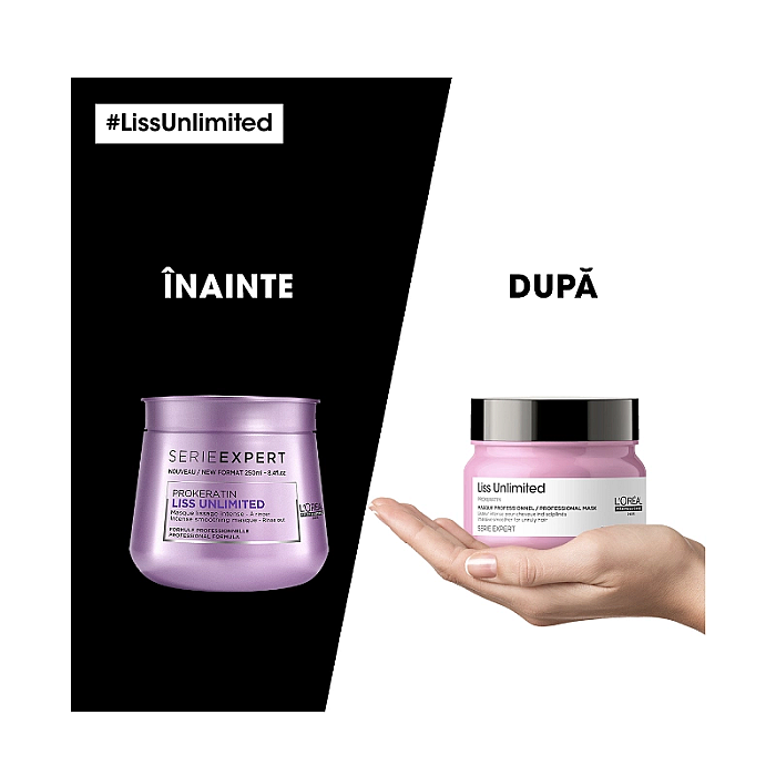 Masca profesionala pentru netezirea intensa a parul indisciplinat serie expert liss unlimited
