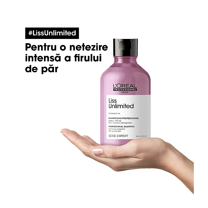 Sampon profesional pentru netezire intensa serie expert liss unlimited