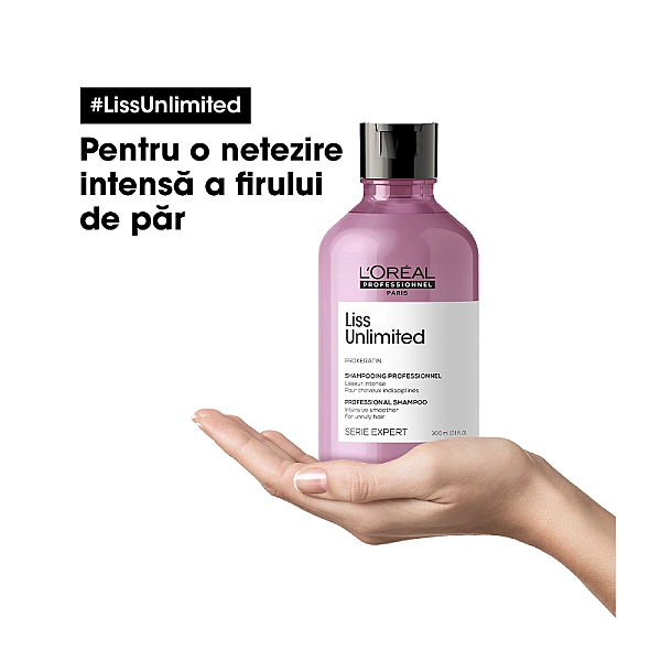 Sampon profesional pentru netezire intensa serie expert liss unlimited