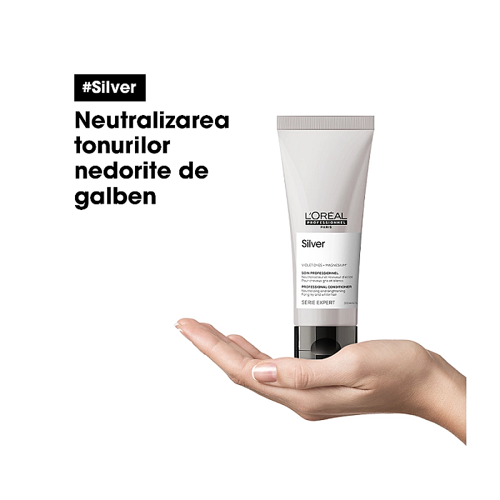 Balsam de par pentru par blond serie expert silver