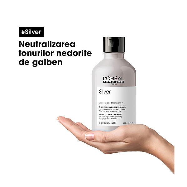 Sampon profesional pentru par blond serie expert silver