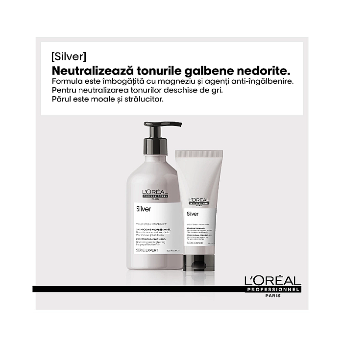 Balsam de par pentru par blond serie expert silver