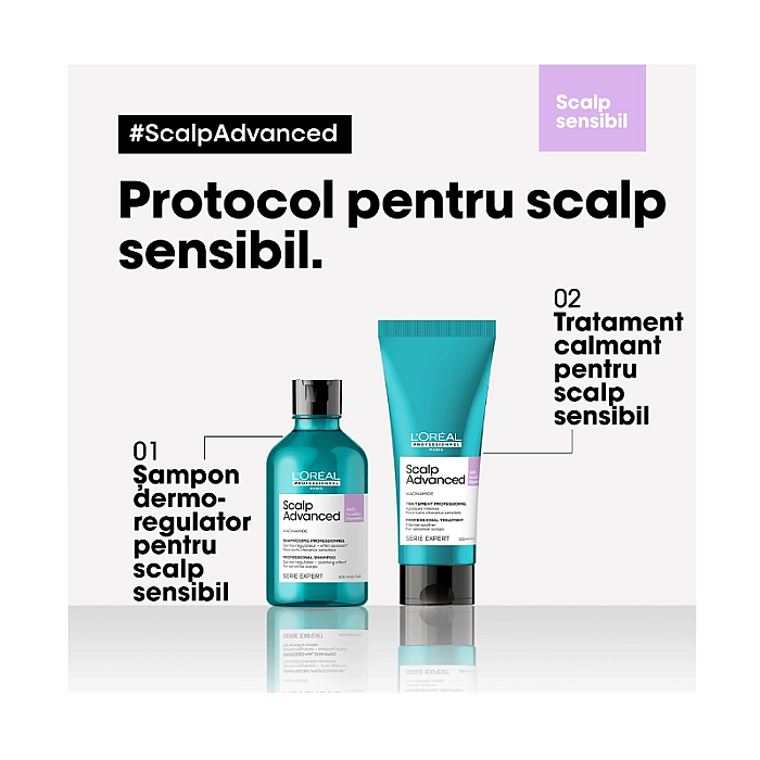 Tratament profesional calmant pentru scalp sensibil cu niacinamide serie expert scalp advanced