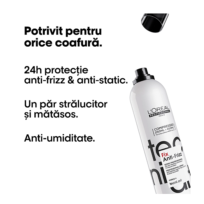 Fixativ profesional cu efect anti-frizz tecni.art fix anti frizz 