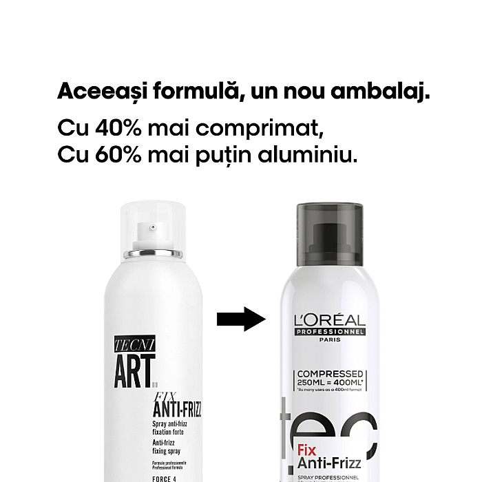Fixativ profesional cu efect anti-frizz tecni.art fix anti frizz 